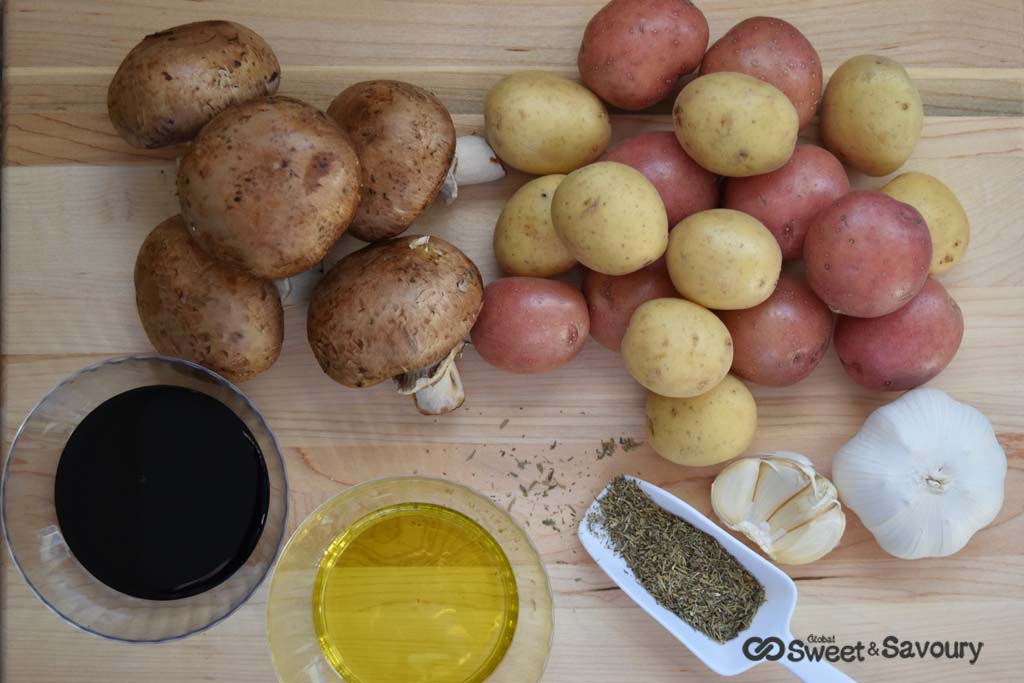 roasted potatoes and mushrooms recipe ingredients