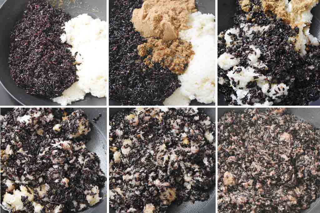glutinous rice cake process