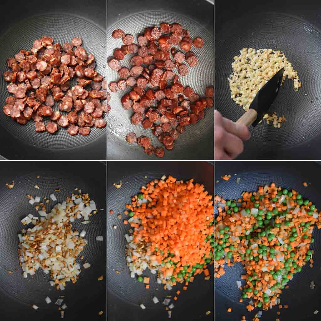 how to make fried rice chinese sausage