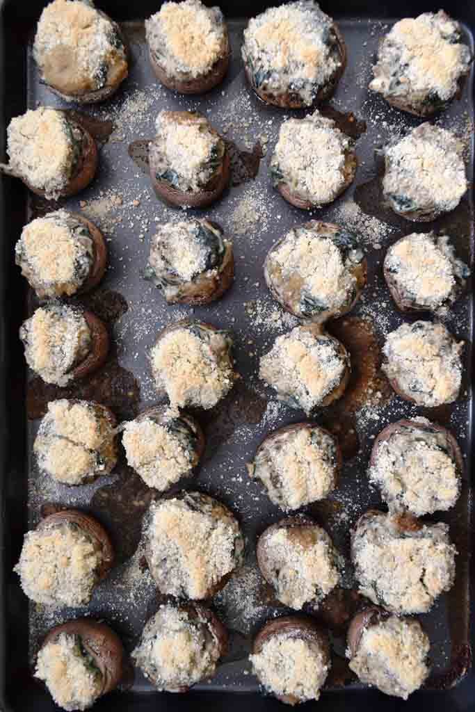 recipe for stuffed mushrooms - after oven