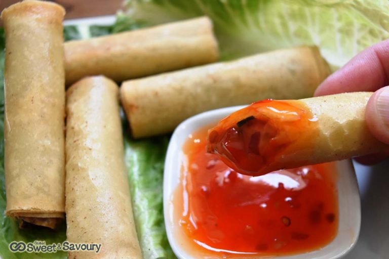 Fried Spring Roll (Crispy Filipino Lumpia Shanghai) Global Sweet And