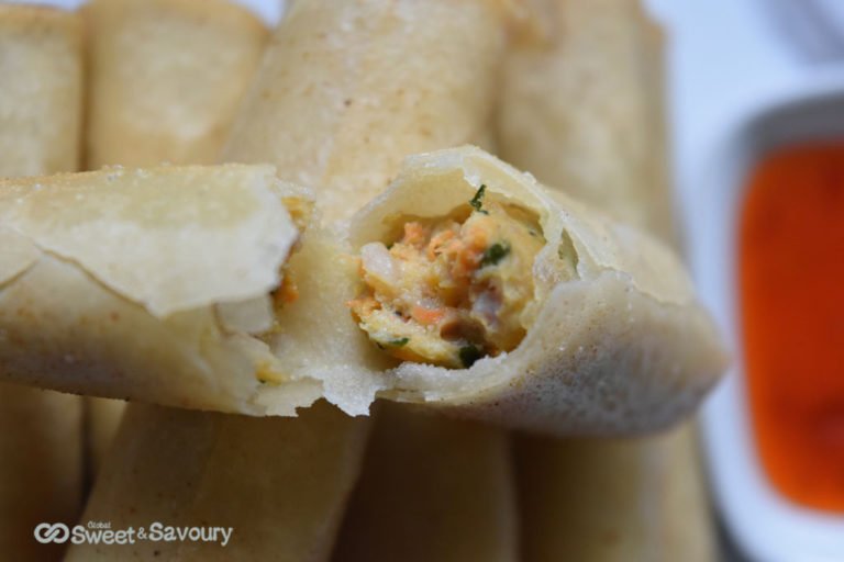 Fried Spring Roll (Crispy Filipino Lumpia Shanghai) Global Sweet And