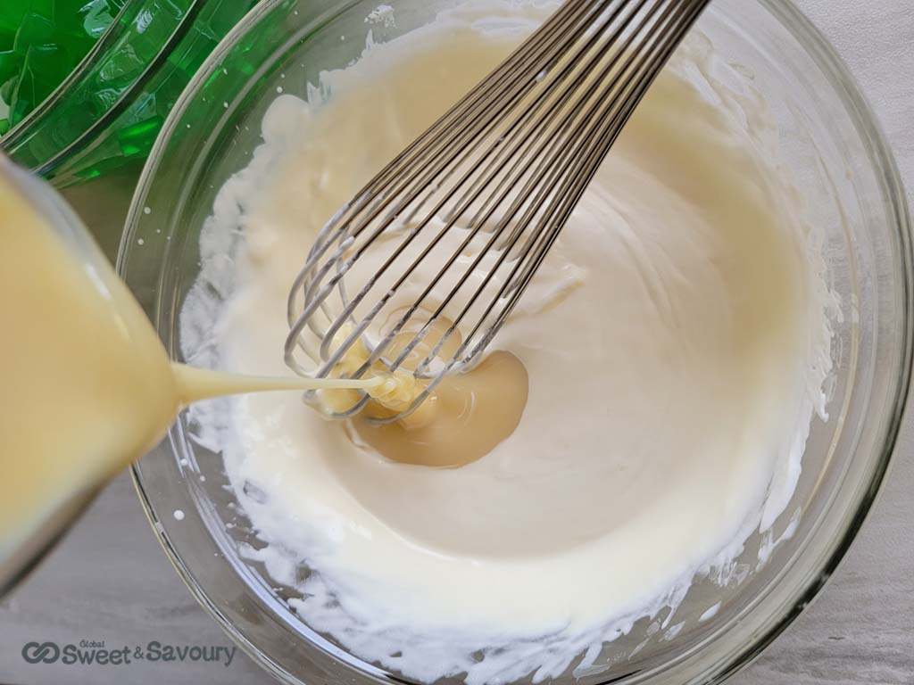 condensed milk and cream
